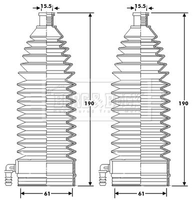 BORG & BECK Paljekumisarja, ohjaus BSG3424